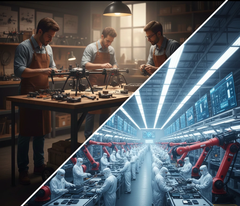Low to high volume manufacturing capacity